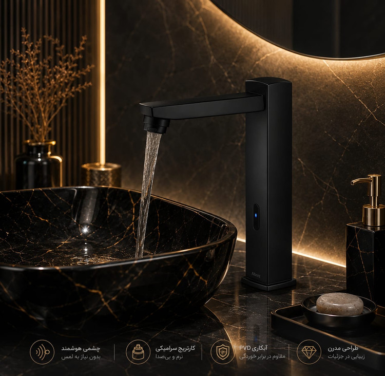 شیر روشویی چشمی البرز روز مدل ویسنتا